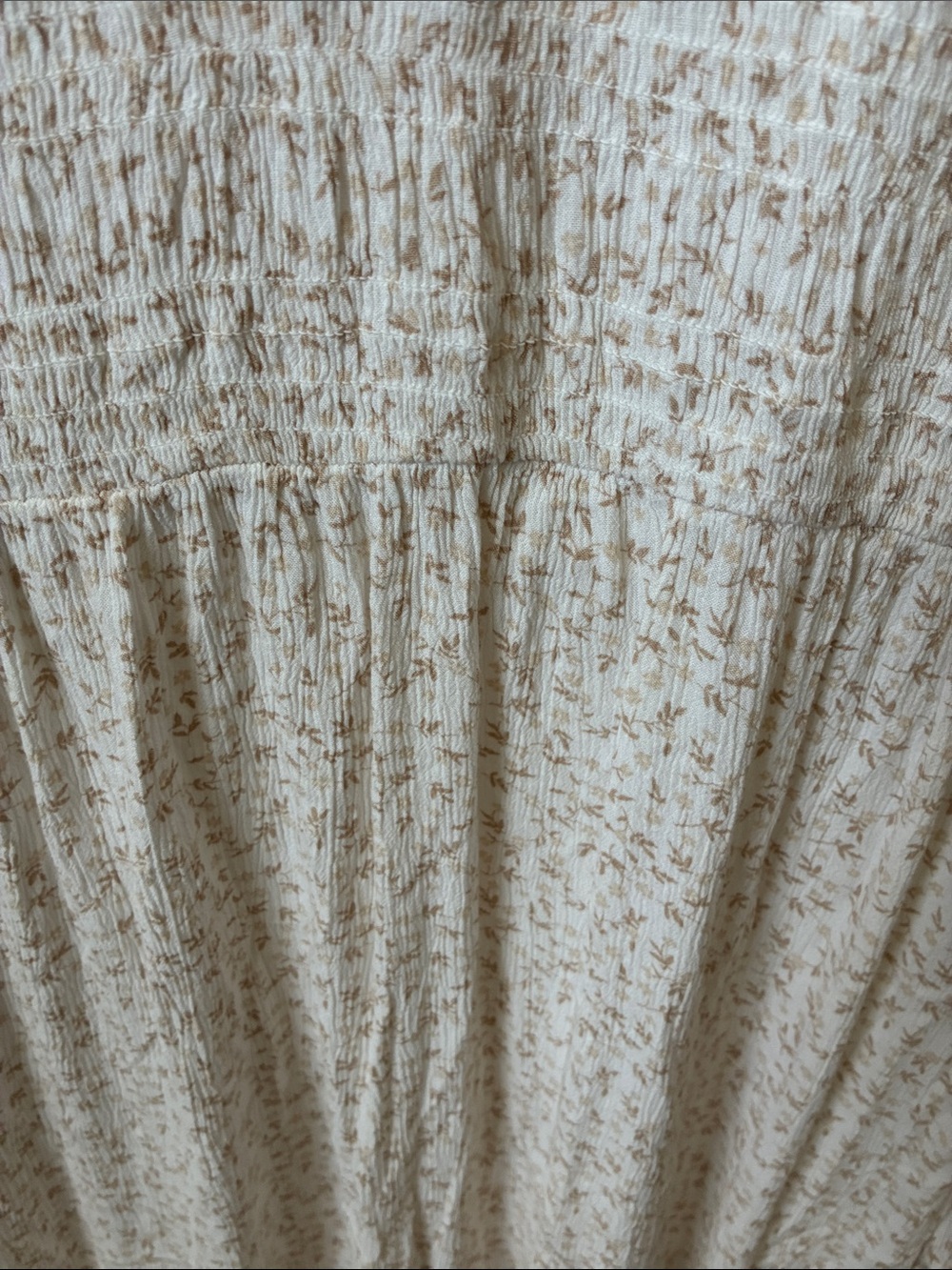 Sonoma Cream Floral Smocked-Yoke Tunic Dress - Picture 7 of 7